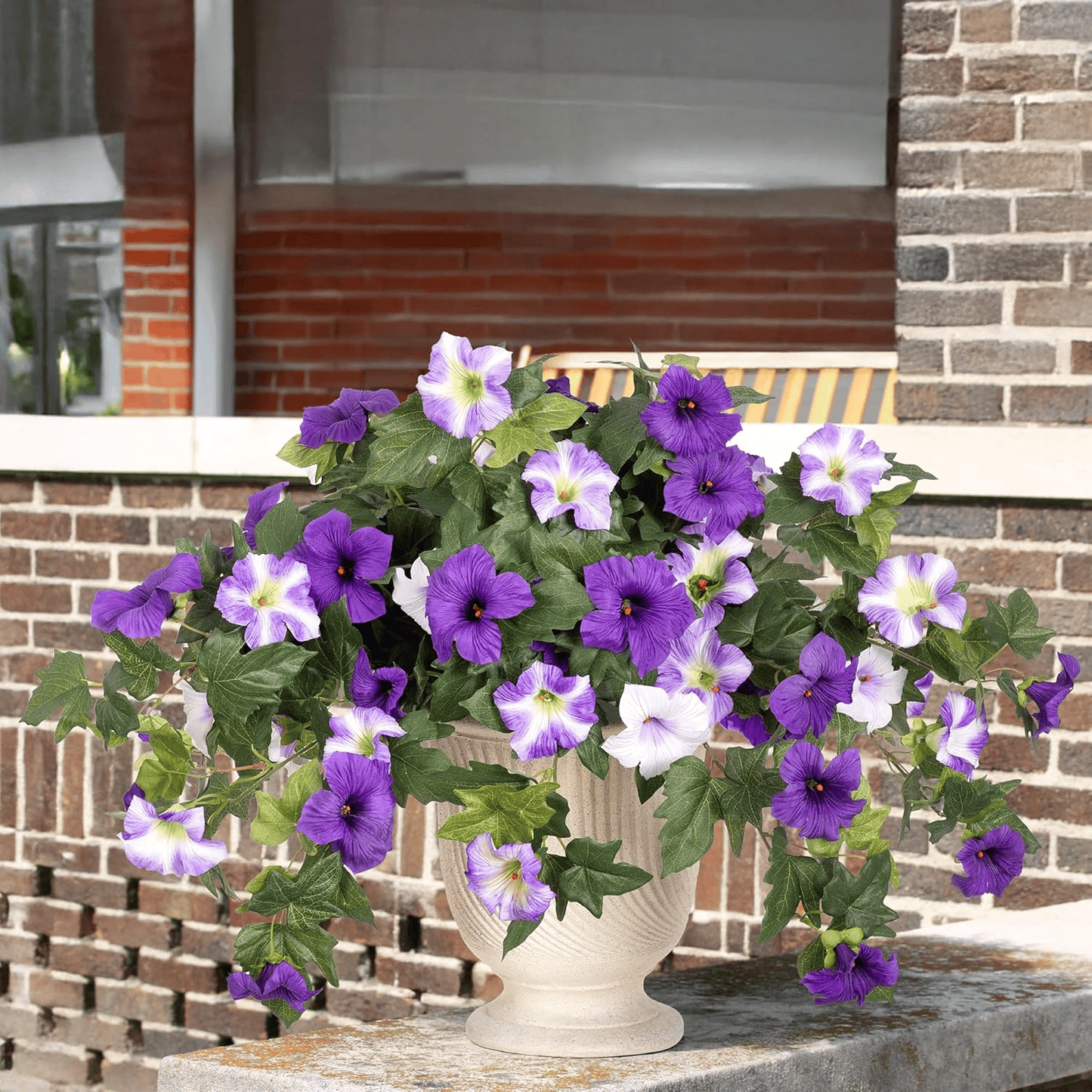 🔥Spring Faux Petunias Silk Flower UV Resistant No Fade Floral